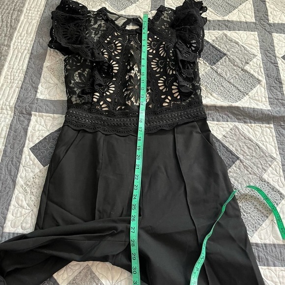 Sea New York Winnie lace black jumpsuit women’s size 4 - Picture 11 of 13